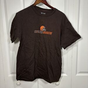 Cleveland Browns T-Shirt Sz M NFL Team Apparel Brown Logo Tee Football Fanwear